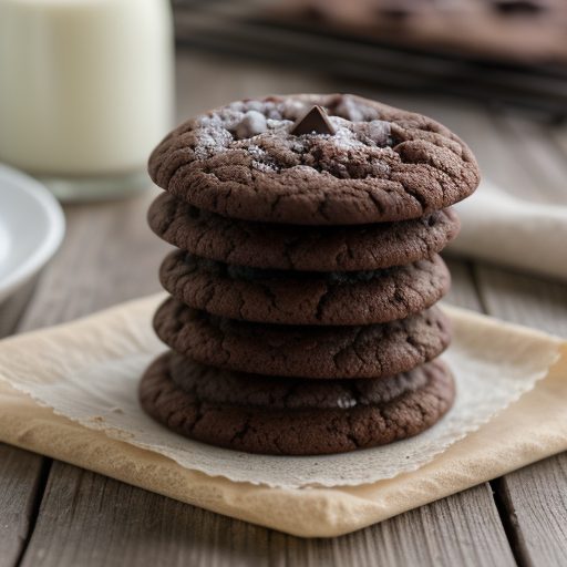 Chocolate Snowflake Cookies recipe image