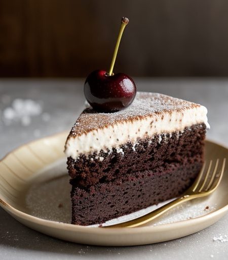 Chocolate Sour Cherry Cake recipe image