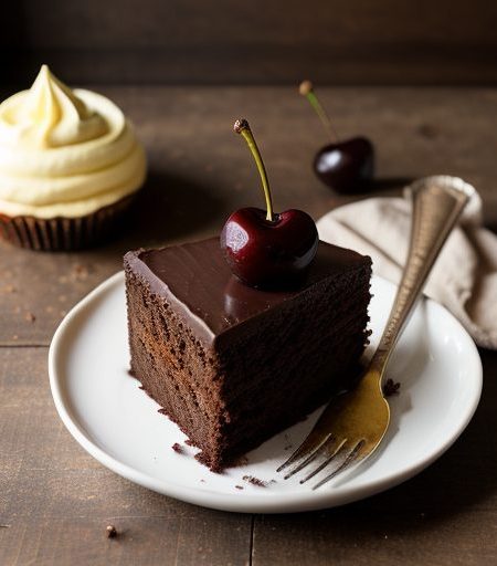 Chocolate Sour Cherry Cake recipe image
