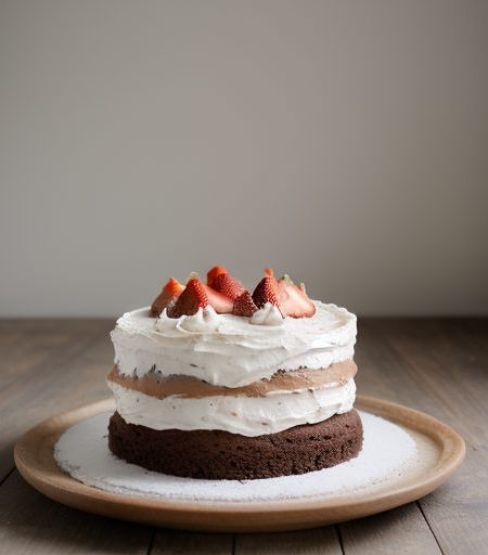 Chocolate Strawberry Whipped Cream Cake recipe image