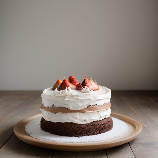 Chocolate Strawberry Whipped Cream Cake recipe image
