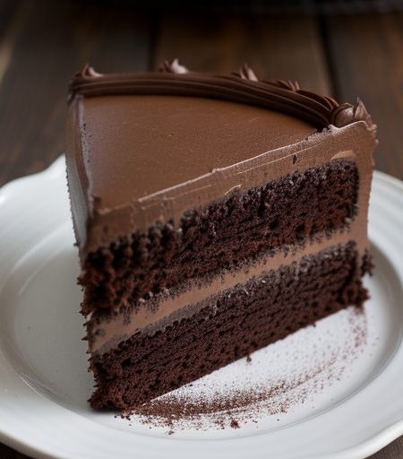 Chocolate Triple Layer Cake With Fluffy Choco recipe image