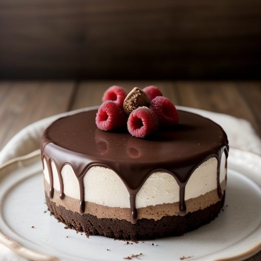 Chocolate Truffle Raspberry Cheesecake recipe image