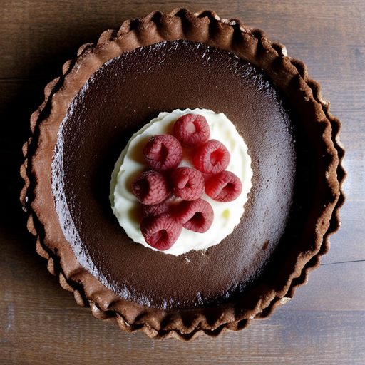 Chocolate Truffle Tart With Raspberries recipe image