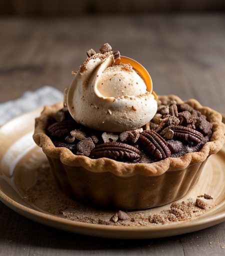 Chocolate Turtle Pie recipe image