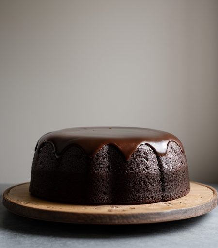Chocolate Velvet Pound Cake With Chocolate Glaze recipe image