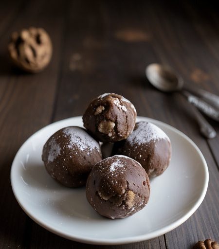 Chocolate Walnut Rum Balls recipe image