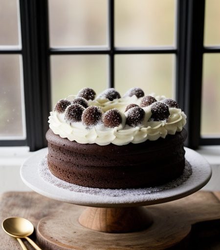 Chocolate Wreath Cake recipe image