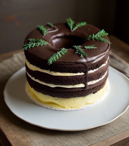 Chocolate Wreath Cake recipe image