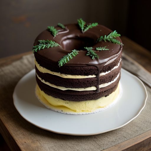 Chocolate Wreath Cake recipe image