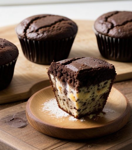 Chocolate and Sour Cream Muffins recipe image