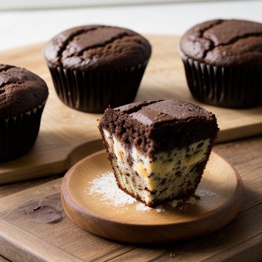 Chocolate and Sour Cream Muffins recipe image