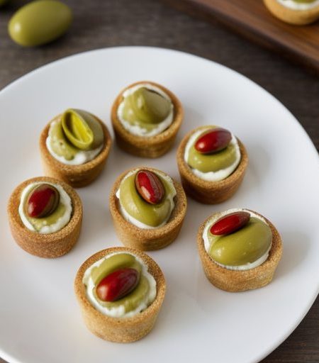 Chopped Olive & Cheese Canapes recipe image