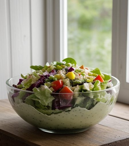 Chopped Salad With Parmesan Dressing recipe image
