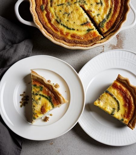 Chorizo Quiche in Cornmeal Crust recipe image