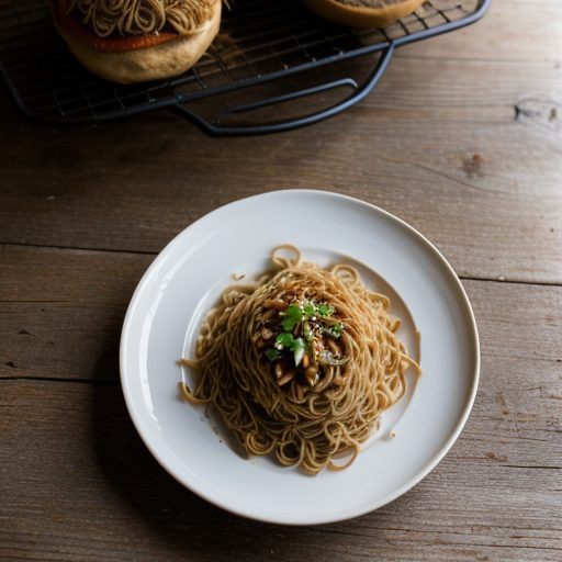 Chow Mien on a Bun recipe image