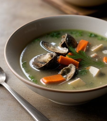 Christmas Oyster Soup (Soupe Aux Huitres De Noel recipe image