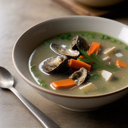 Christmas Oyster Soup (Soupe Aux Huitres De Noel recipe image