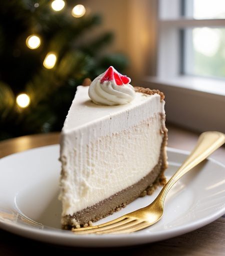 Christmas Peppermint Candy Cheesecake recipe image