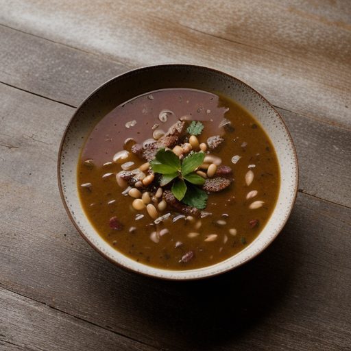 Chuck's Barley-Mushroom Winter Borscht (Vegan or Lacto recipe image