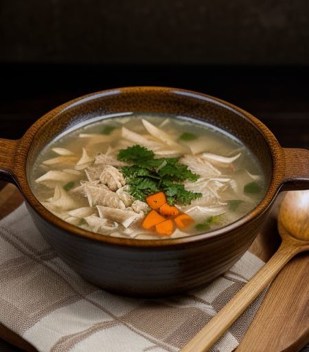Chunky Chicken Rice Soup recipe image
