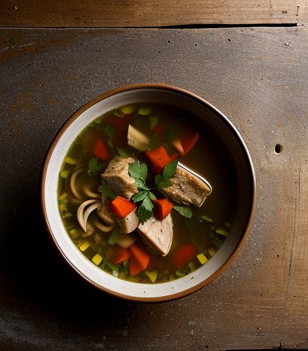 Chunky Chicken Soup~ Mediterranean Style recipe image