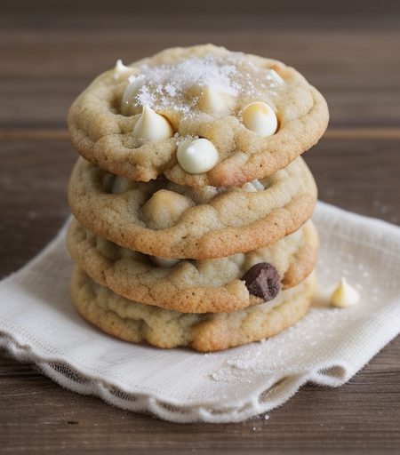 Chunky Macadamia Nut-White Chocolate Cookies - House Beau recipe image