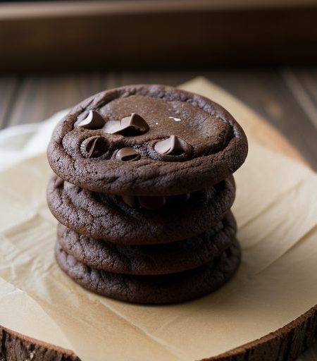 Chunky Triple-Chocolate Cookies recipe image