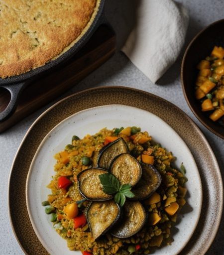 Chunky Vegetable Paella recipe image