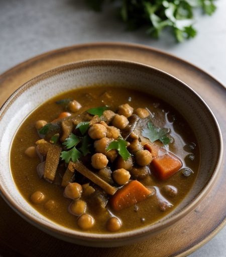 Chunky Vegetable Stew With Chickpeas recipe image
