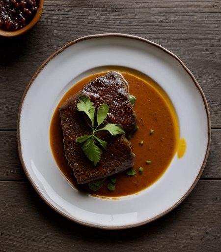 Chutney Pepper Steak recipe image