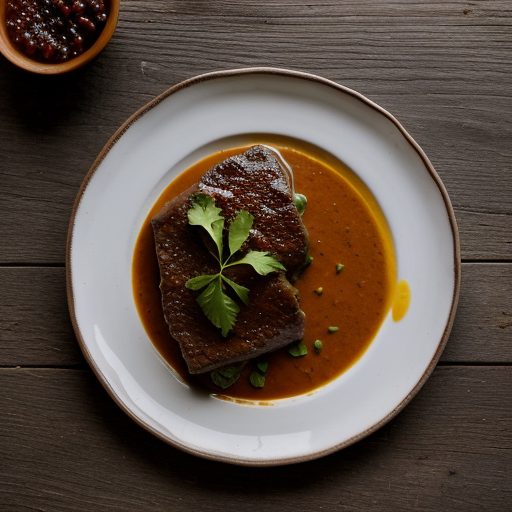 Chutney Pepper Steak recipe image