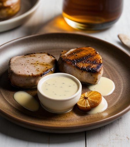Cider Vinegar Marinated Pork Chops recipe image
