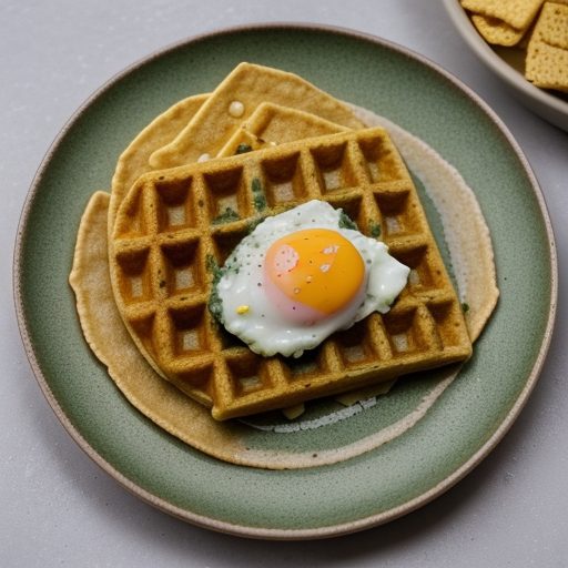 Cilantro Waffle Chips With Chunky Guacamole recipe image