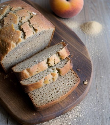 Cinnamon Basil Whole Wheat Peach Bread - Victoria Magazin recipe image