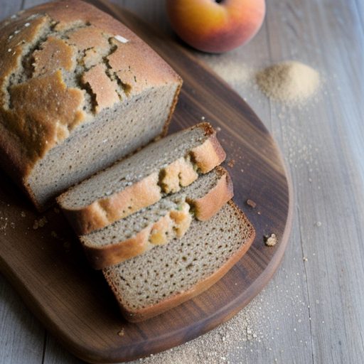 Cinnamon Basil Whole Wheat Peach Bread - Victoria Magazin recipe image