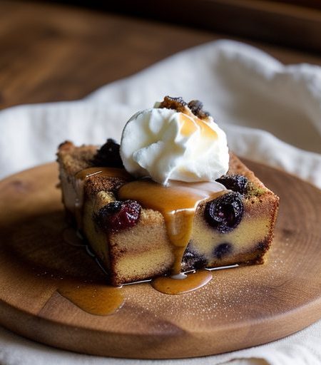 Cinnamon Bread Pudding With Whiskey Sauce recipe image