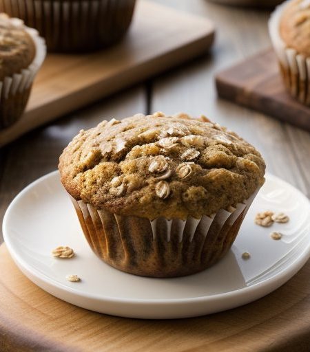 Cinnamon Oatmeal Muffins recipe image