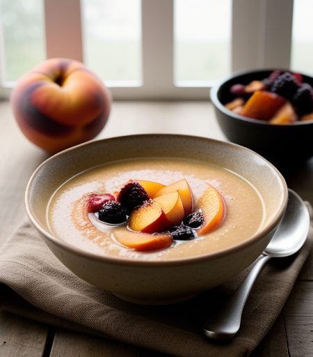 Cinnamon Peach Soup recipe image