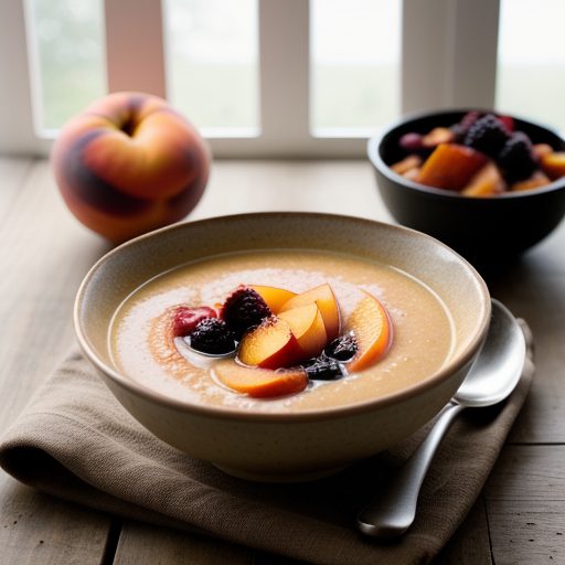 Cinnamon Peach Soup recipe image