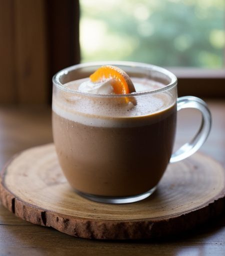 Cinnamon Pecan Coffee Ring With Orange Icing recipe image