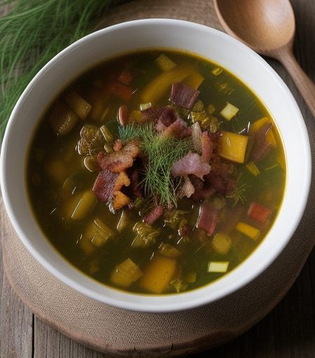 Ciorba Teraneasca (Rumanian Cabbage Soup With Bacon recipe image
