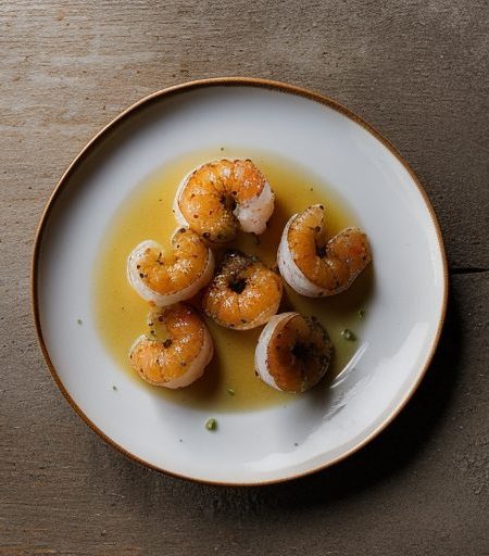 Citrus Crusted Shrimp With Ginger Starfruit A recipe image