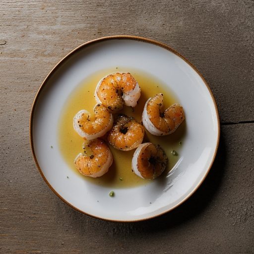 Citrus Crusted Shrimp With Ginger Starfruit A recipe image