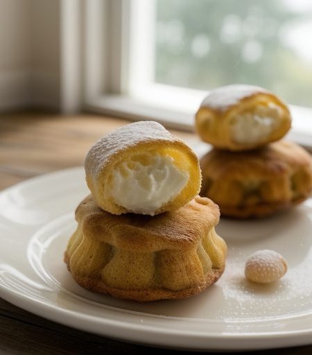 Clam Macadamia Puffs recipe image