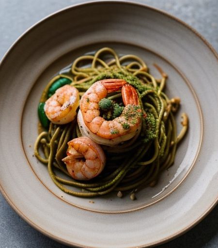Clay Pot Shrimp With Bean Thread Noodles - Goong Ope Maw Din recipe image