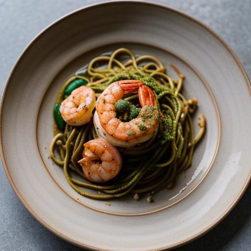 Clay Pot Shrimp With Bean Thread Noodles - Goong Ope Maw Din recipe image