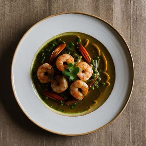 Clay Pot Shrimp With Bean Thread Noodles(goong Ope Maw Di recipe image