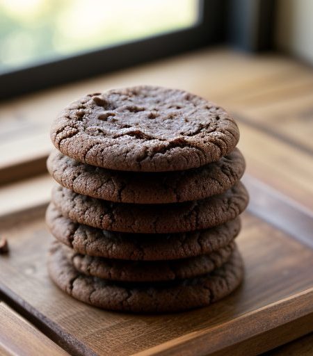 Cocoa Almond Cut-Out Cookies recipe image