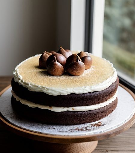 Cocoa Apple Cake recipe image